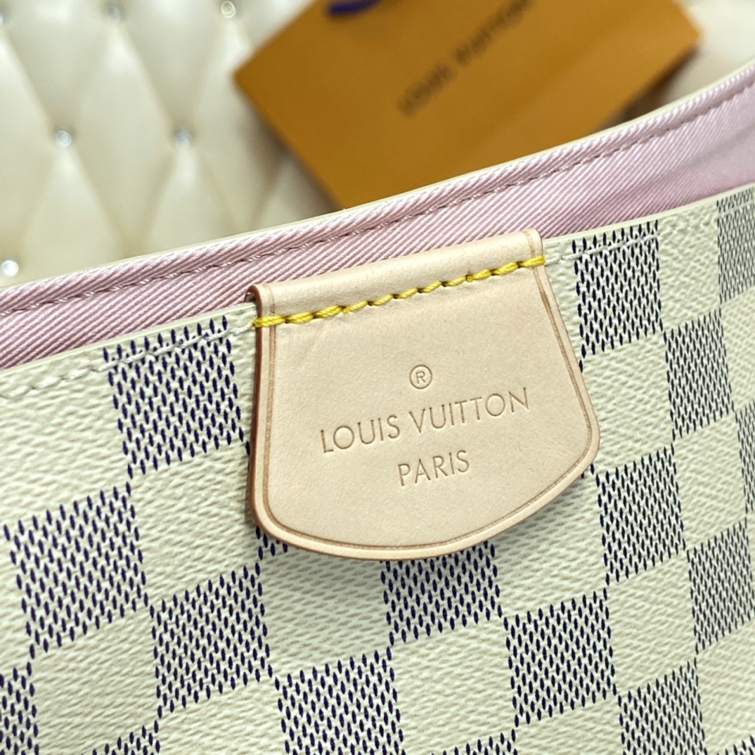 Louis Vuitton GRACEFUL MM Handbag Damier Azur N42233 